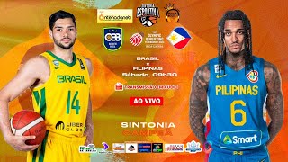 BRASIL x FILIPINAS  PRÉOLÍMPICO DE BASQUETE MASCULINO 2024  AO VIVO Em Áudio [upl. by Atsyrk]