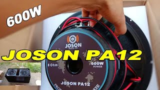 Sekrito sa MALAKAS na VOCAL ng JOSON SPEAKERS quotSoundcheck Joson PA12 600W Speaker [upl. by Darton]