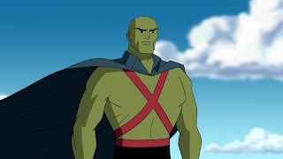 Martian Manhunter Powers and Fight Scenes  Justice League The New Frontier [upl. by Airyt272]