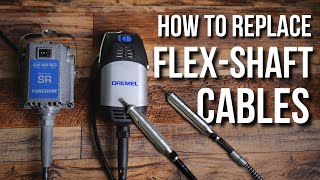 Dremel amp Foredom Rotary Tool Repair  Replacing FlexShaft Cables [upl. by Yffat]