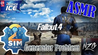 ASMR Fallout 4 Sim Settlements 2 Generator Problem  Relaxing😴  Gum Chewing 🍬 Whisper 💤 [upl. by Llevram]