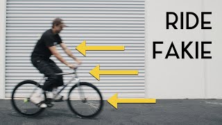 How To Ride BACKWARDS on a Fixed Gear Bike [upl. by Muffin]