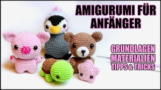 Amigurumi für Einsteiger  Häkeln für Anfänger  Grundkurs  Basics [upl. by Anirahs]