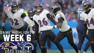 Baltimore Ravens vs Tennessee Titans Game Highlights  NFL 2023 Week 6 [upl. by Parrnell863]