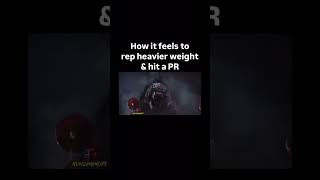 How it feels to rep heavier weight amp hit a PR workoutmemes workoutmotivation shorts [upl. by Nelrac]