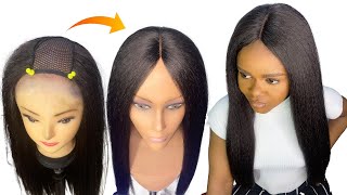 How To Make Wig Without Closure Sewing Method  Detailed steps [upl. by Acus665]