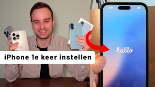 iPhone de eerste keer instellen 𝐇𝐨𝐞 𝐝𝐨𝐞 𝐣𝐞 𝐝𝐚𝐭 [upl. by Aliuqat605]