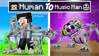 From Human to DJ MUSIC MAN in Minecraft [upl. by Machos250]