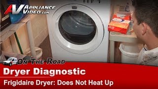 Frigidaire Dryer Repair  Does Not Heat Up  Heating Element [upl. by Odin376]