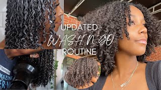 WASH N GO ROUTINE on 3C4A HAIR  DEFINED CURLS  VOLUME  HIGH POROSITY FRIENDLY [upl. by Ahcas]