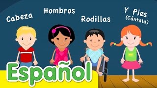 Cabeza Hombros Rodillas Y Pies Cántala  Canciones Infantiles  Super Simple Español [upl. by Hobie133]