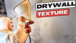 The Art Of Drywall Knockdown Texture  E9 Finishing A Basement [upl. by Ehcropal8]