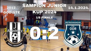 J Academy 02 FK ODR 18 finala  Šampion Junior Kup 2024  Sarajevo  generacija 2012 [upl. by Aniuqaoj388]