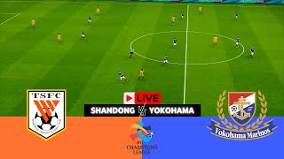 🔴LIVE SHANDONG TAISHAN FC vs YOKOHAMA MARINOS  AFC Champions League 2425  Video Game Simulation [upl. by Plunkett]