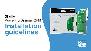 Shelly Wave Pro Dimmer 2PM  Installation video [upl. by Thury]