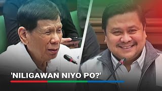 Duterte answers Garma Nagsisinungaling yang ggang yan  ABSCBN News [upl. by Eillim]