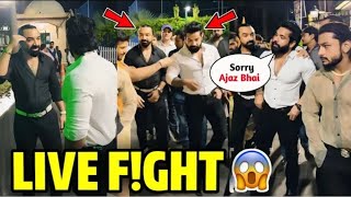 LIVE Ajaz Khan amp Rajveer Fitness LIVE FGHT in Mumbai  Ajaz Khan VS Rajveer Fitness😲 [upl. by Amir]