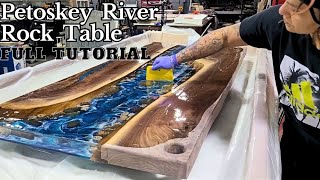 DIY EPOXY OCEAN DESK BUILD [upl. by Silma]