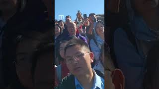 Tourists stuck on China’s Great Wall for 2 hours during National Day holiday shorts [upl. by Eniamor858]