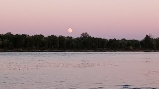 Moon Rise Over the Mississippi River 2 and Music to Relax Study and Sleep To [upl. by Ariajay]