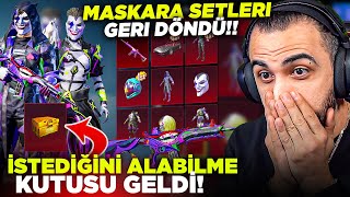 TÜM DESTANSI MASKARA SETLERİ GERİ DÖNDÜ 😮 İSTEDİĞİN SETİ ALABİLME GELDİ  PUBG MOBILE [upl. by Christoper]