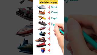 List Of Vehicles Names  Types Of Vehicles In English  Vehicles Vocabulary Words english shorts [upl. by Atelahs729]