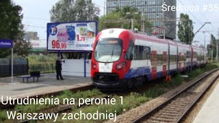 Brak prądu na peronie 1 Warszawy zachodniej Średnica 35 [upl. by Kato]