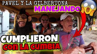 la gilbertona y pavel  CUMPLIERON CON EL RETO DE LA CUMBIA AL CHANGO [upl. by Newhall]