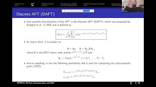 Oct 25 2024 OTFS SIG Online Seminar Dr Ali Bemani AFDM for Wireless Communications and ISAC [upl. by Weingarten320]