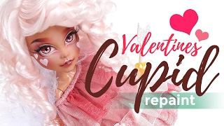 Valentines Collab 💘Cupid  Custom MH Doll Repaint  Mozekyto 1 [upl. by Elie]