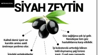 SİYAH ZEYTİNİN FAYDALARI DİYETİSYEN BESLENME UZMANI VE DİYET UZMANI METEHAN UYSAL [upl. by Fransis]