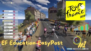 Tour de France 2024  EFEasyPost 1  Start der Tour mit Fokus Etappensiege [upl. by Misti]