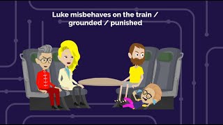 Luke misbehaves on the train  grounded  punished Reuploaded [upl. by Notle]