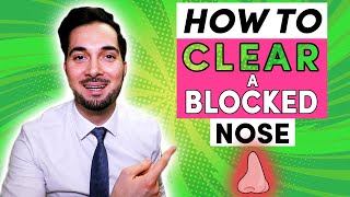 Stuffy Nose  How To Get Rid Of A Stuffy Nose Clear Blocked Nasal Congestion [upl. by Millur274]