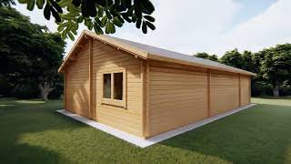 Chalet en bois habitable 70m2 Dune  70M2  70MM [upl. by Nolrev]