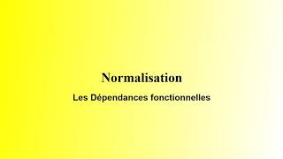 Les Dépendances fonctionnelles Derja [upl. by Martelle]