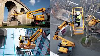 HA46 RTJ Haulotte Articulating Rough Terrain Boom Lift [upl. by Arihsa]