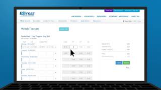 The Express Workforce Portal Makes Time Keeping Easy Exact Time version [upl. by Minica]