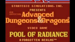 Advanced Dungeons amp Dragons  Pool of Radiance NES Music  Battle Theme [upl. by Hsot]