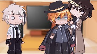 Bungo Stray Dogs React To Dazai And Chuuya  BSD  Gacha React [upl. by Ammeg]