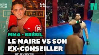 Au Brésil ce maire se bat avec son exconseiller dans un combat MMA pour régler ses comptes [upl. by Dhiren823]