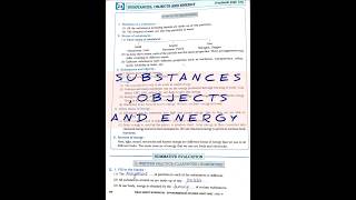 ✨Substances Objects and Energy Class 5 Question Answer 🔥 [upl. by Atekram]