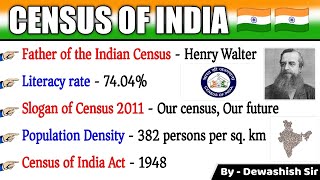 Census of India  Facts Of Census 2011  Census 2011  भारत की जनगणना 2011  Census GK  Dewashish [upl. by Hafital]