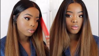 HOW TO MAKE YOUR WIG LOOK PERFECT MYFIRSTWIG OMBRÉ WIG [upl. by Sinegold]