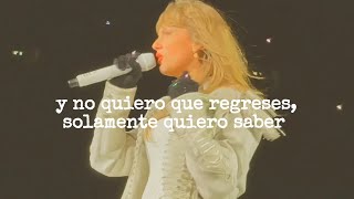 the smallest man how ever lived  the eras tour version taylor swift letra español [upl. by Beatrice450]