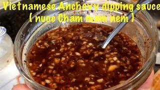 How to make Vietnamese Anchovy dipping sauce  nuoc Cham mam nem [upl. by Kalfas]