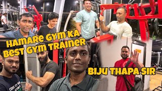 Vlog  7 Hamare Gym Ka Best Gym Trainer  Biju Thapa Sir 😍 [upl. by Assenov]