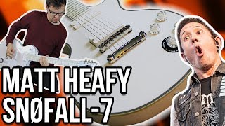 This Guitar is Really Cool ❄️  Epiphone Matt Heafy SnØfall Les Paul Custom7 DemoReview [upl. by Eenwat418]