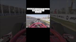 Insane doubleovertake for the win  F1 24 online race  Australia f1 f1shorts formula1 f124 [upl. by Galligan]