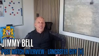 Clitheroe 20 Lancaster City  Jimmy Bell Post Match Interview [upl. by Noiwtna]